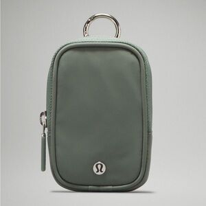 Lululemon Clippable Nano Pouch Grey Eucalyptus